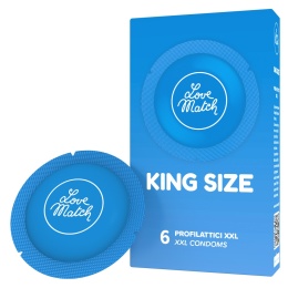 Love Match King Size XXL prezerwatywy duże xxl 6 szt.