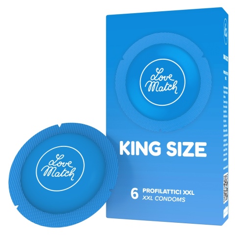 Love Match King Size XXL prezerwatywy duże xxl 6 szt.