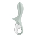 Satisfyer Air Pump Booty 3 nadmuchiwany wibrator analny szaro-zielony