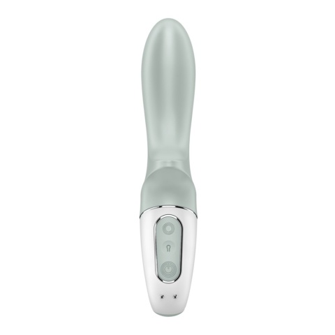 Satisfyer Air Pump Booty 3 nadmuchiwany wibrator analny szaro-zielony