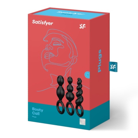 Satisfyer Booty Call zestaw korków analnych black