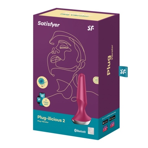 Satisfyer Ilicious 2 Berry wibrujący korek analny