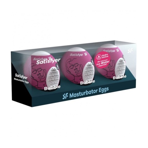 Satisfyer Masturbator Eggs Bubble zestaw jajek do masturbacji