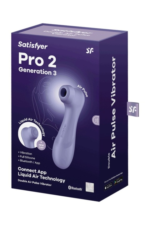 Satisfyer PRO 2 GENERATION 3 symulator łechtaczki bezdotykowy aplikacja fioletowy