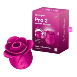 Bezdotykowy pulsacyjny masażer łechtaczki Liquid Air Satisfyer Pro 2 Modern Blossom