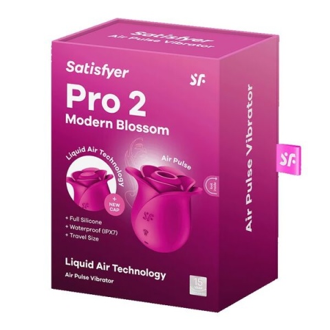 Bezdotykowy pulsacyjny masażer łechtaczki Liquid Air Satisfyer Pro 2 Modern Blossom