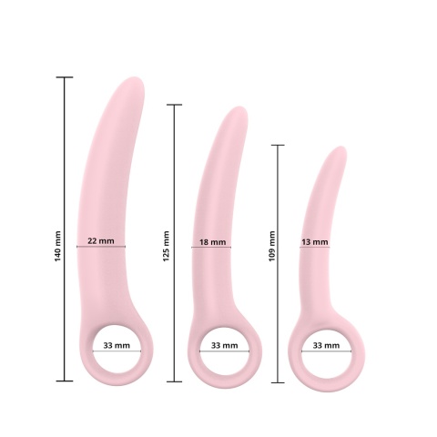 Zestaw dilatorów 3 rozmiary trening mięśni Kegla Erospace Sweet Play A13