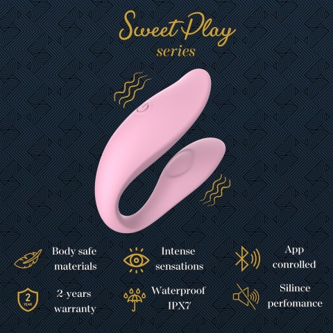 Wibrator dla par typu C z aplikacją Erospace A7 Sweet Play