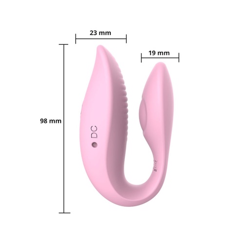 Wibrator dla par typu C z aplikacją Erospace A7 Sweet Play