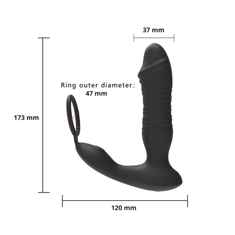 Masażer prostaty z ruchem i aplikacją Erospace Men’s Play B5