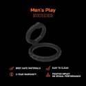 Podwójny pierścień erekcyjny na penisa i jądra Erospace Men’s Play B8