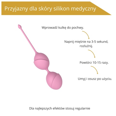 Kulki Kegla do treningu mięśni dna miednicy Erospace Sweet Play A11