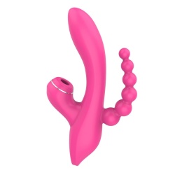 Wibrator 3w1 z funkcją ssania i potrójną stymulacją Erospace Sweet Play A3