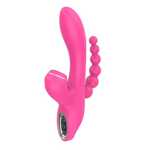 Wibrator 3w1 z funkcją ssania i potrójną stymulacją Erospace Sweet Play A3