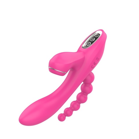 Wibrator 3w1 z funkcją ssania i potrójną stymulacją Erospace Sweet Play A3