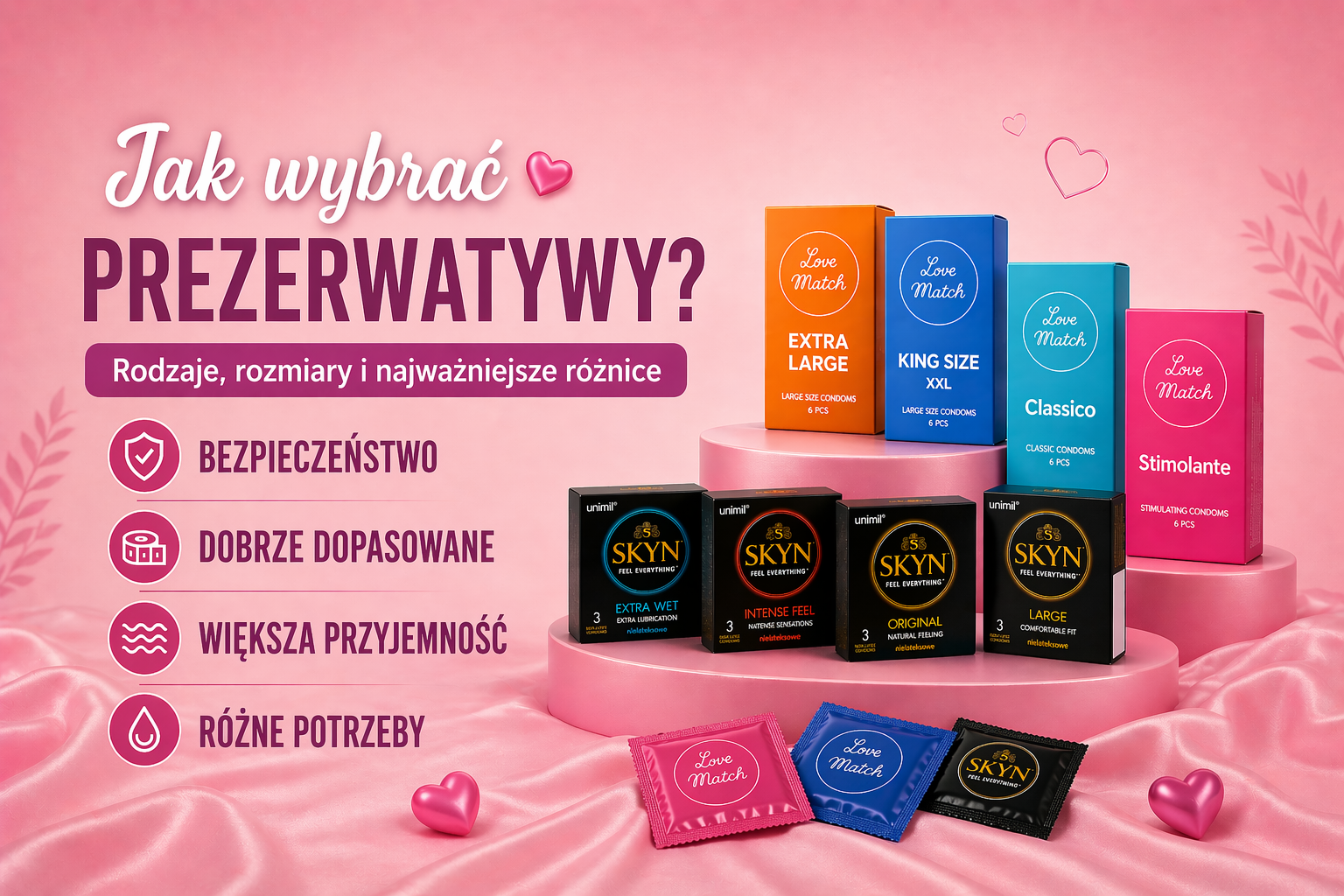 Jak wybrać prezerwatywy? Rodzaje, rozmiary i najważniejsze różnice